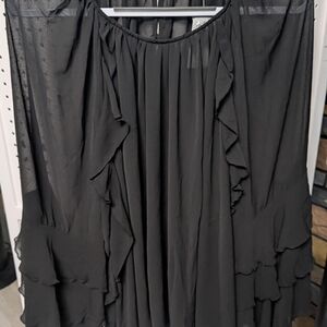 Torrid Black Chiffon Blouse